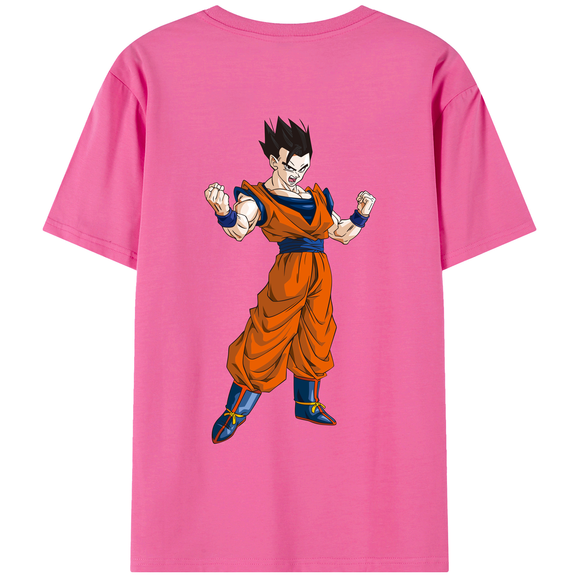 （画像用） ドラゴンボール 孫 悟飯（そんごはん）DRAGON BALL Son Gohan レディース半袖Tシャツ(バックプリント)